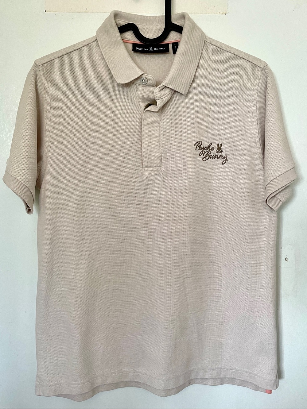 Psycho Bunny Boys Polo in Beige Large 14-16